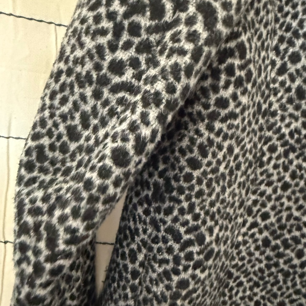 Maje Black and Gray Patterned Trench Coat - Picture 12 of 14